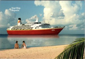 Premier Cruise Lines   STAR SHIP MAJESTIC   4X6 Advertising Postcard