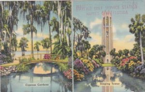 Florida Lake Wales Singing Tower & Winter Haven Cypress Gardens 1950