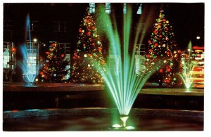 Christmas Tree Decorations Colorful Fountian, Gore Park, Hamilton, Ontario