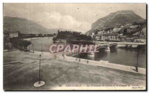 Old Postcard Grenoble Tournaut of Neron and Helmet