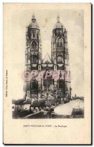 Old Postcard Saint Nicolas du Port Basilica