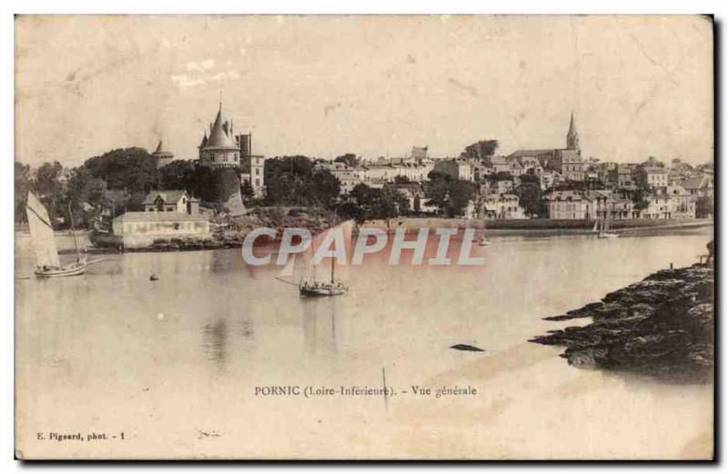 Pornic Old Postcard General view