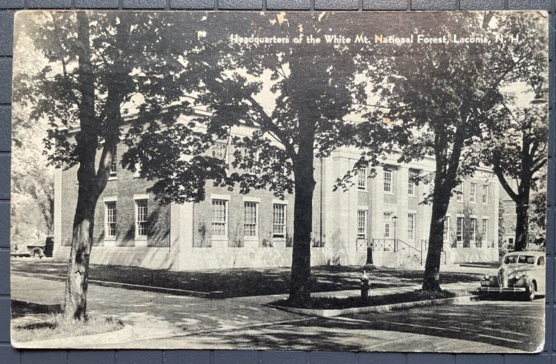 Vintage Postcard 1942 Headquarters for White Mountain National Forest Laconia NH