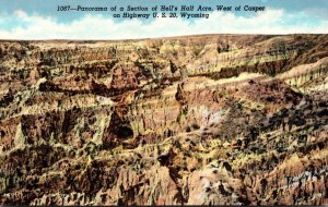 Wyoming Hell's Half Acre Panorama Of A Section On U S 20 West Of Casper ...