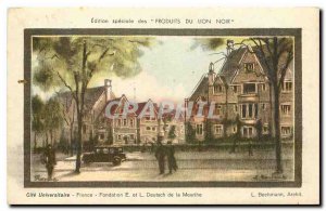 Old Postcard Special Edition Products Black Lion Cite Universitaire France Fo...