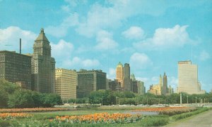 USA Chicago Illinois Michigan Avenue Chrome Postcard 08.10