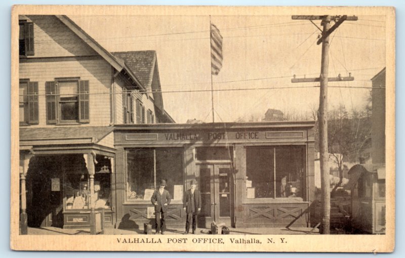 Valhalla NY Post Office Postcard Westchester County New York