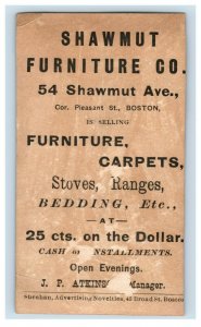 1880s Shawmut Furniture Co. Boy Playing Violin To Girl P224 