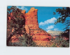 Postcard Coffee Pot Rock, Oak Creek Canyon, Sedona, Arizona