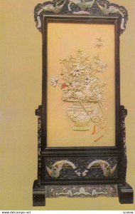 Screen with ivory carving, China, 1950-60s