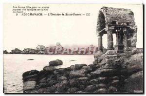 Postcard Old Ploumanach the Oratory of Saint Guirec girls to marry sting of P...