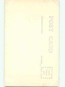 Old rppc BUILDING SCENE Architecture Postcard AB1241