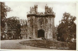 Lancashire Postcard - Entrance - Lancaster Castle - Real Photograph - Ref TZ6802