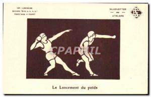 Old Postcard Athletics Launch weight