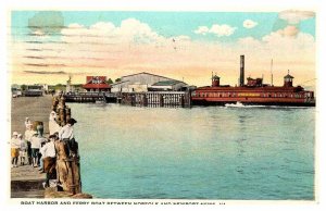 Postcard PEOPLE SCENE Newport News Virginia VA AQ7758