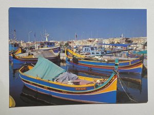 POSTED 2000  PICTURE POSTCARD MALTA - MARSAXLOKK FISHING VILLAGE   (KK2393) 