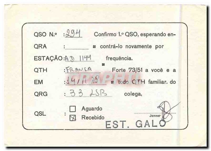 Postcard Modern Jenner Is Galo da Silva Maluf