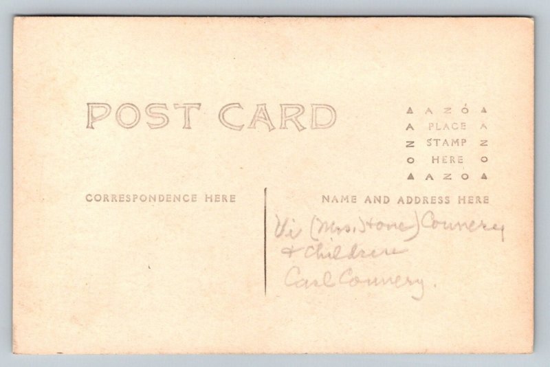 RPPC  Family Photo  Named    Postcard