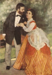 Renoir. The painter Sisley and his wife Fine art, painting, modern German PC