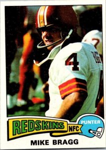 1975 Topps Football Card Mike Bragg Washington Redskins