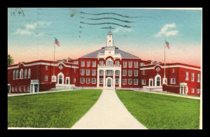 1937 Newburyport Mass High School Vintage Linen Postcard 257