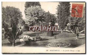 Old Postcard Montargis The Durgy garden