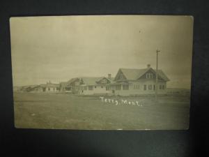 TERRY MT Residences c1910 REAL PHOTO Postcard