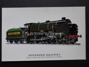 Southern Railway - Schools Class STOWE No.928 Steam Loco by Prescott c1970's