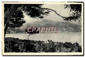 Old Postcard Menton taking view of Cap Martin