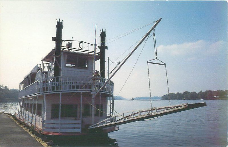 Parkersburg, West Virginia Sternwheeler Boat, Chrome Unused