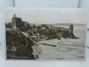 Vintage Postcard The Castle St Andrews Scotland