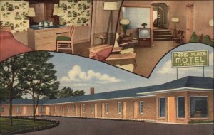 Paris Tennessee TN Paris Plaza Motel Linen Vintage Postcard