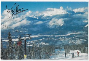 Top of Solar Coaster Express Whistler Ski Resort BC Canada 4 by 6