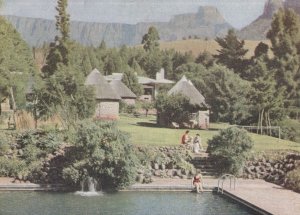 Swimming Bath Royal Natal National Park South Africa Old Postcard