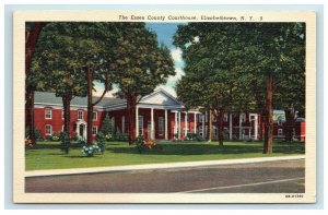 Elizabethtown NY Postcard The Essex County Courthouse