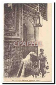 Morocco Fez Old Postcard Fountain of Moulay Idriss