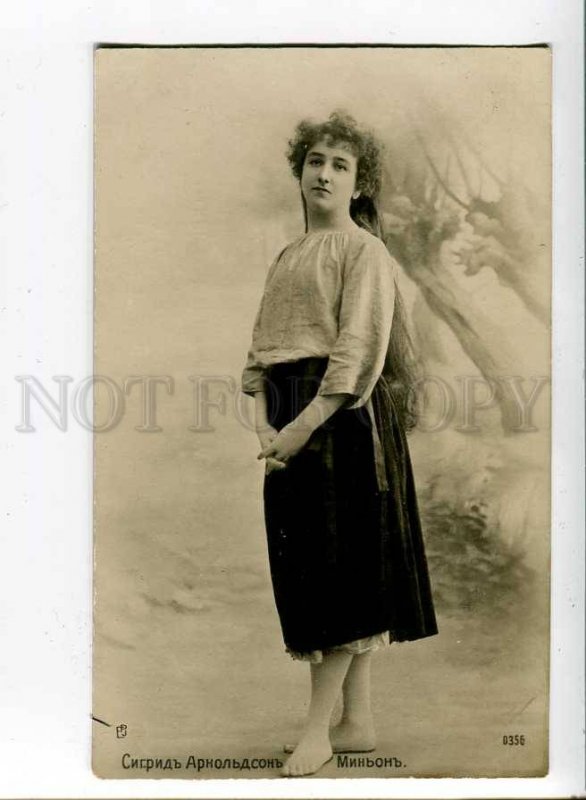 260694 Sigrid ARNOLDSON Swedish OPERA Long Hair MIGNON Photo 