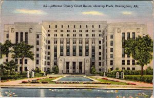 Postcard COURT HOUSE SCENE Birmingham Alabama AL AO2307