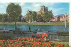 Scotland Postcard - Inverness - Cathedral and The River Ness - Ref 20045A