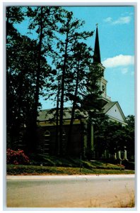 c1960's Piedmont College Chapel, Dedicated to Glory of God Demorest GA Postcard 