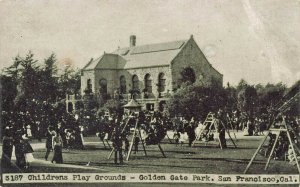 San Francisco CA Golden Gate Park Playground Postcard