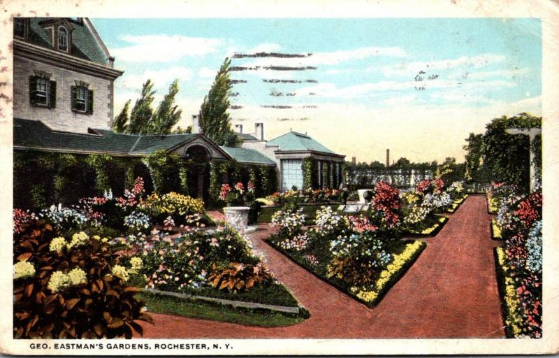 New York Rochester George Eastman's Gardens 1920