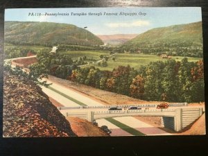 Vintage Postcard 1940 Pennsylvania Turnpike through Aliquippa Gap Pennsylvania