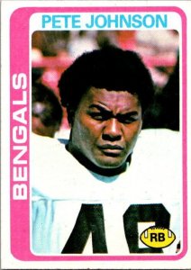 1978 Topps Football Card Pete Johnson Cincinnati Bengals sk7039