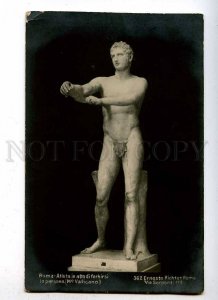 187906 Athlete NUDE Man Wrestler Vintage postcard