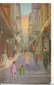 America Postcard - Old Chinatown - San Francisco - California - Ref 10701A