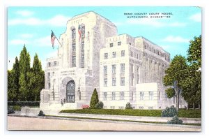 Reno County Court House Hutchinson Kansas Postcard