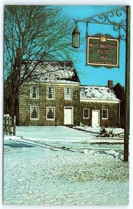 Postcard NY LI Long Island Huntington Walt Whitman House Exterior #6 F09