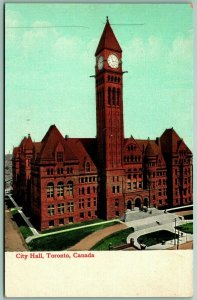 City Hall Building Toronto Ontario Canada UNP DB Postcard G9