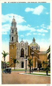 Los Angeles, California - A view of St. Vincent's Cathedral - c1920